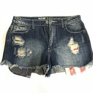 Mossimo high-rise American Flag Denim Shorts